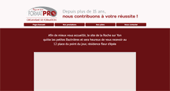 Desktop Screenshot of formatpro-pdl.fr