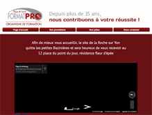 Tablet Screenshot of formatpro-pdl.fr